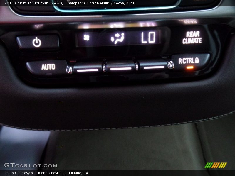 Champagne Silver Metallic / Cocoa/Dune 2015 Chevrolet Suburban LS 4WD