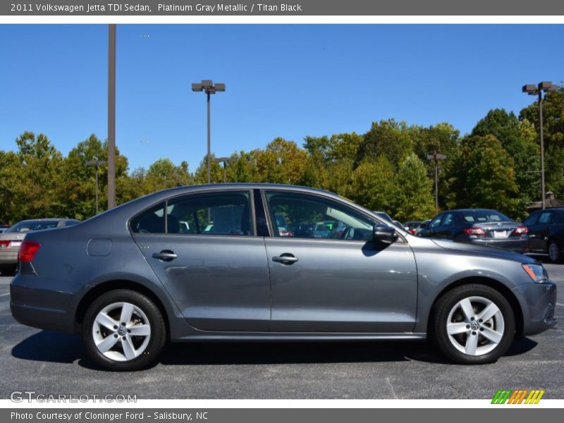 Platinum Gray Metallic / Titan Black 2011 Volkswagen Jetta TDI Sedan