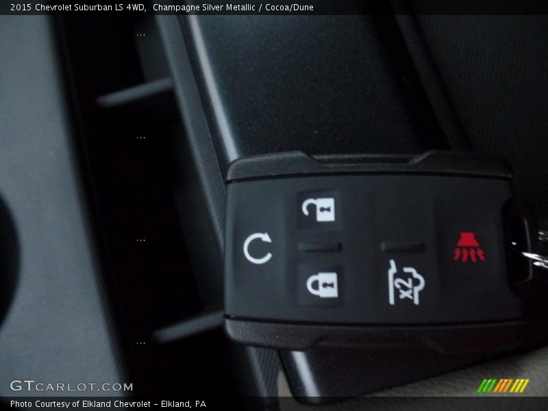 Champagne Silver Metallic / Cocoa/Dune 2015 Chevrolet Suburban LS 4WD