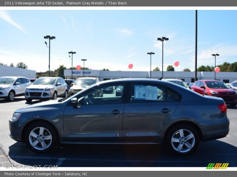 Platinum Gray Metallic / Titan Black 2011 Volkswagen Jetta TDI Sedan