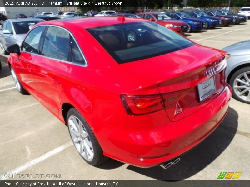 Brilliant Black / Chestnut Brown 2015 Audi A3 2.0 TDI Premium