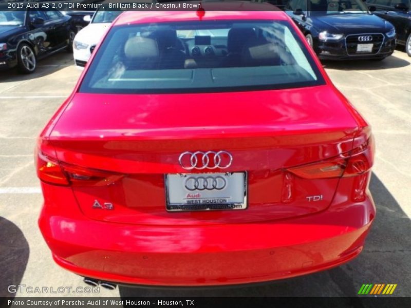 Brilliant Black / Chestnut Brown 2015 Audi A3 2.0 TDI Premium