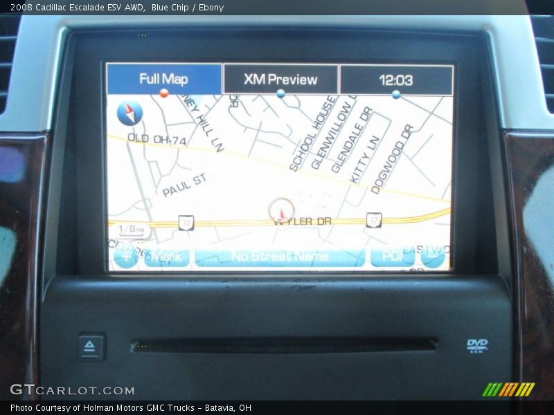 Blue Chip / Ebony 2008 Cadillac Escalade ESV AWD