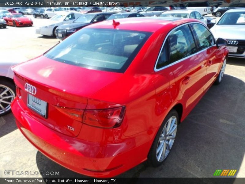 Brilliant Black / Chestnut Brown 2015 Audi A3 2.0 TDI Premium