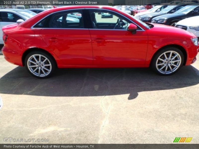 Brilliant Black / Chestnut Brown 2015 Audi A3 2.0 TDI Premium