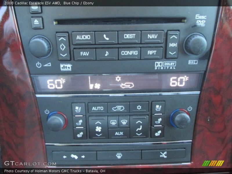 Blue Chip / Ebony 2008 Cadillac Escalade ESV AWD