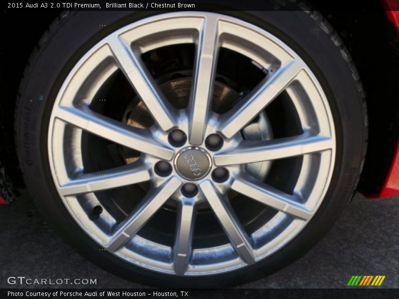 Brilliant Black / Chestnut Brown 2015 Audi A3 2.0 TDI Premium
