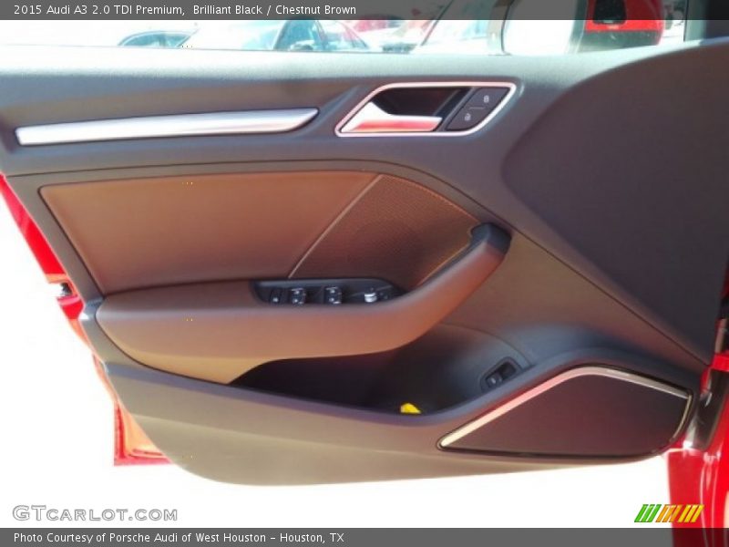 Brilliant Black / Chestnut Brown 2015 Audi A3 2.0 TDI Premium