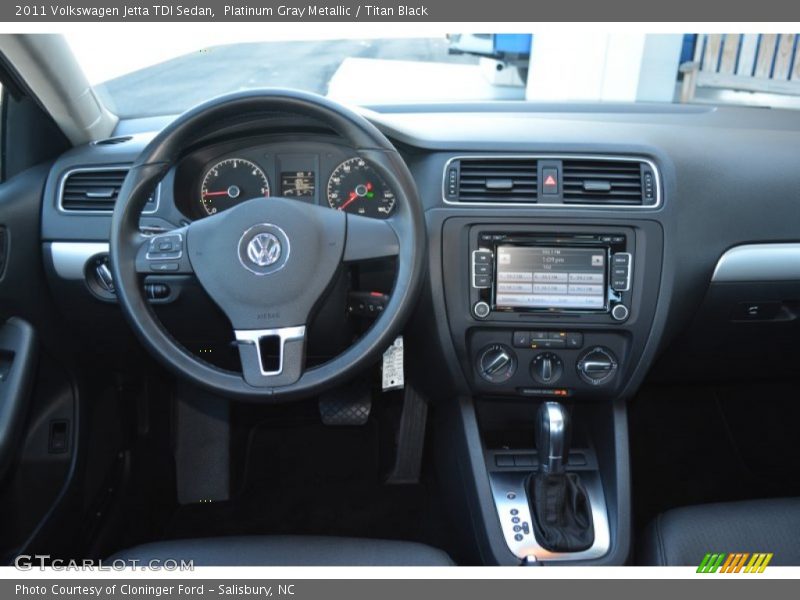 Platinum Gray Metallic / Titan Black 2011 Volkswagen Jetta TDI Sedan