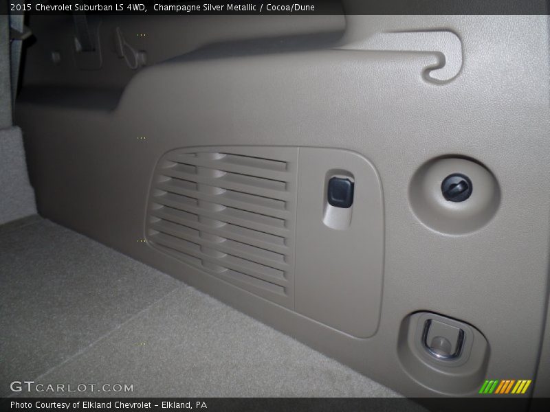 Champagne Silver Metallic / Cocoa/Dune 2015 Chevrolet Suburban LS 4WD