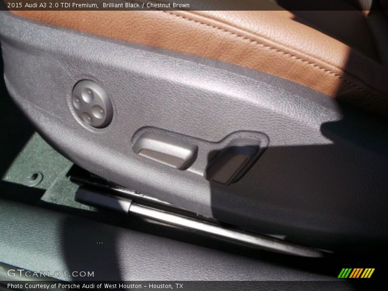 Brilliant Black / Chestnut Brown 2015 Audi A3 2.0 TDI Premium