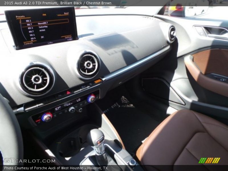 Brilliant Black / Chestnut Brown 2015 Audi A3 2.0 TDI Premium