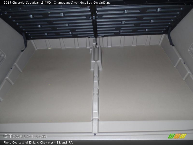 Champagne Silver Metallic / Cocoa/Dune 2015 Chevrolet Suburban LS 4WD