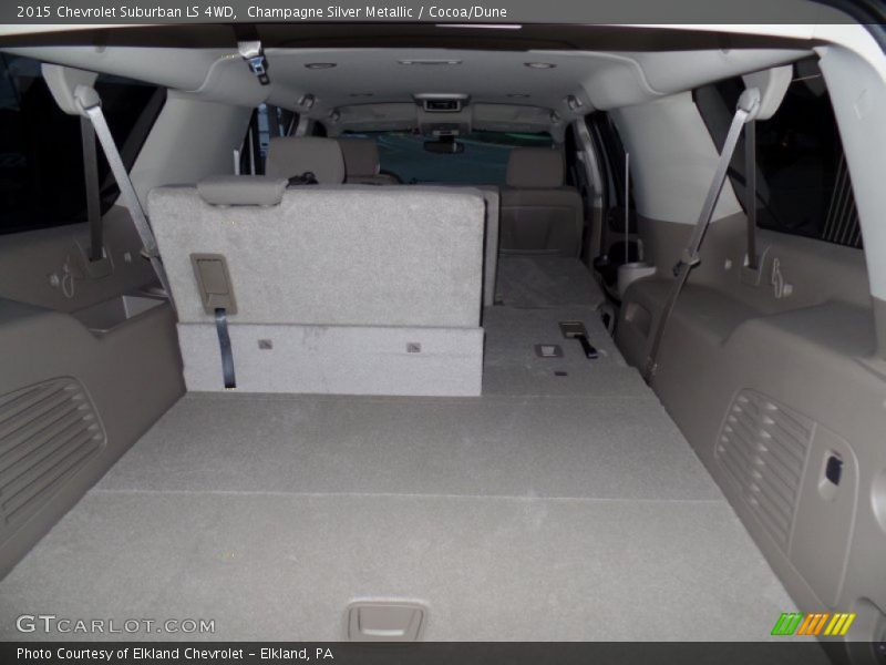 Champagne Silver Metallic / Cocoa/Dune 2015 Chevrolet Suburban LS 4WD