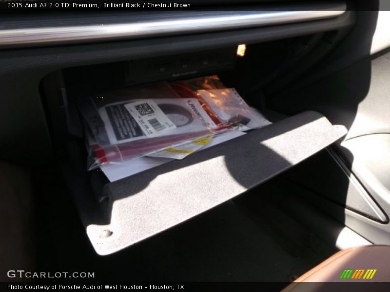 Brilliant Black / Chestnut Brown 2015 Audi A3 2.0 TDI Premium
