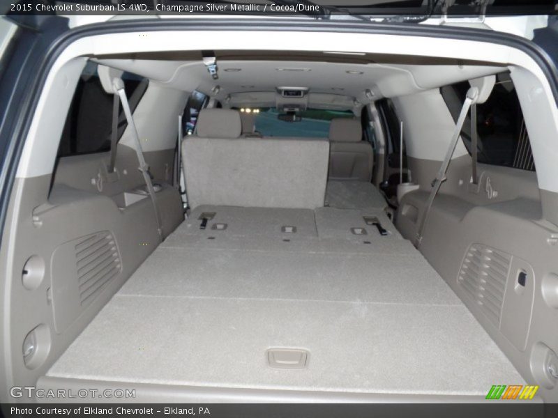 Champagne Silver Metallic / Cocoa/Dune 2015 Chevrolet Suburban LS 4WD
