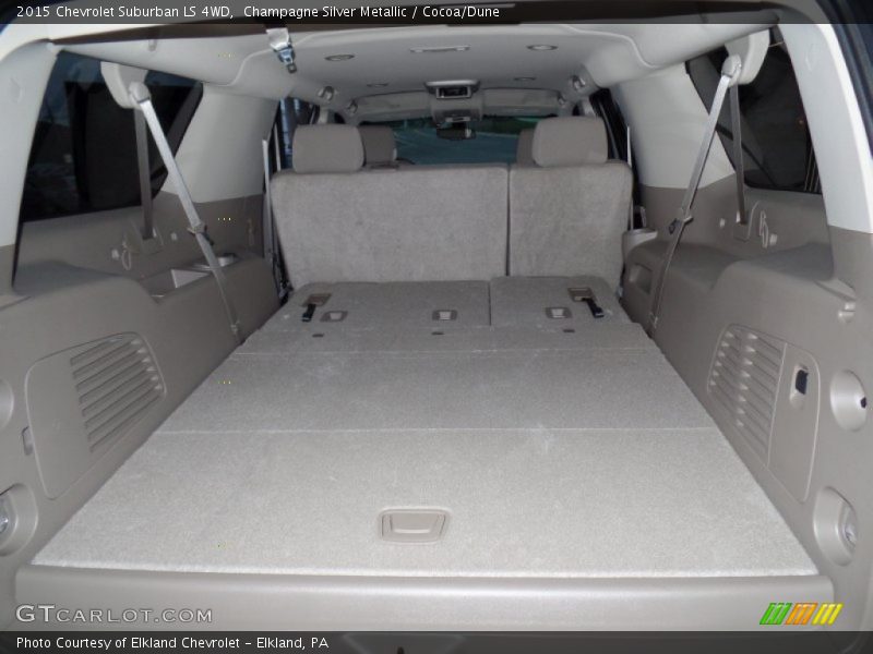Champagne Silver Metallic / Cocoa/Dune 2015 Chevrolet Suburban LS 4WD