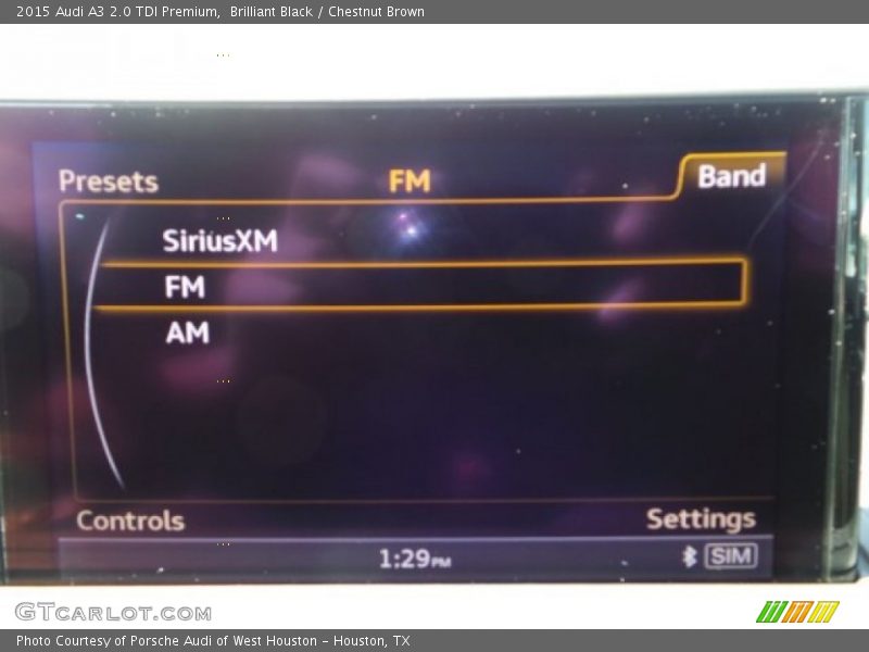 Brilliant Black / Chestnut Brown 2015 Audi A3 2.0 TDI Premium