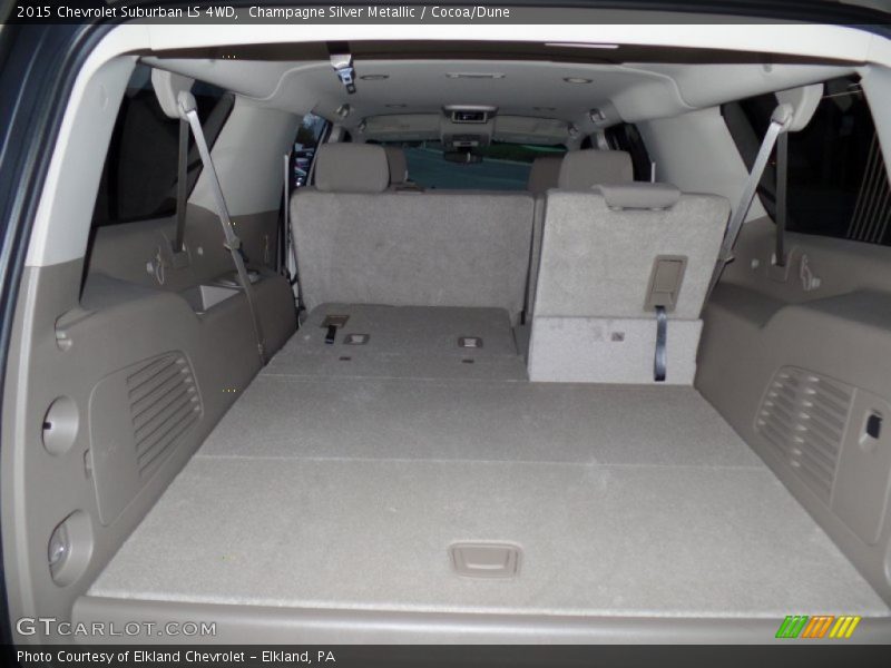 Champagne Silver Metallic / Cocoa/Dune 2015 Chevrolet Suburban LS 4WD