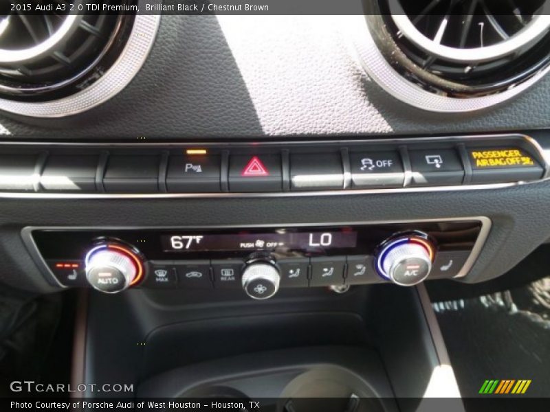 Brilliant Black / Chestnut Brown 2015 Audi A3 2.0 TDI Premium