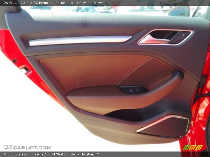 Brilliant Black / Chestnut Brown 2015 Audi A3 2.0 TDI Premium