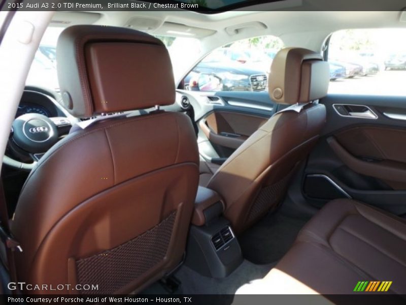 Brilliant Black / Chestnut Brown 2015 Audi A3 2.0 TDI Premium
