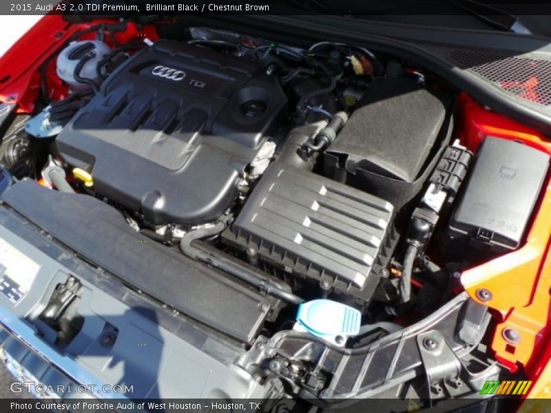 Brilliant Black / Chestnut Brown 2015 Audi A3 2.0 TDI Premium