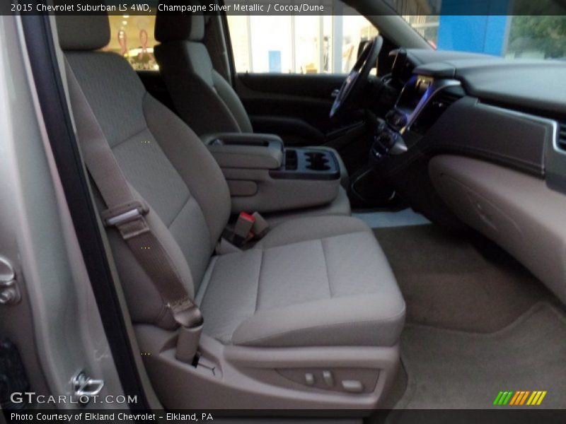 Champagne Silver Metallic / Cocoa/Dune 2015 Chevrolet Suburban LS 4WD