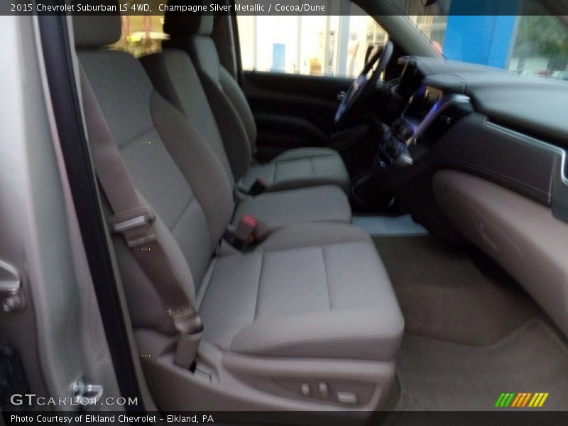 Champagne Silver Metallic / Cocoa/Dune 2015 Chevrolet Suburban LS 4WD