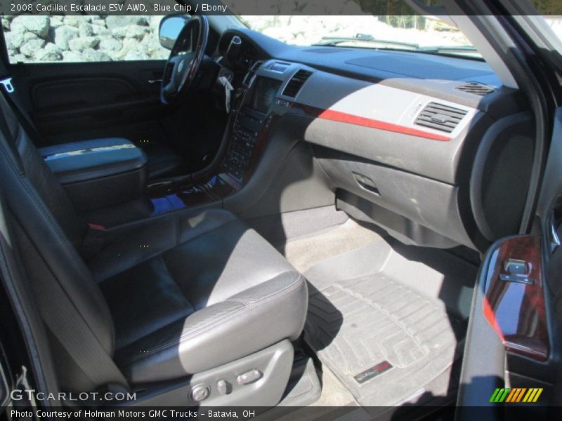Blue Chip / Ebony 2008 Cadillac Escalade ESV AWD