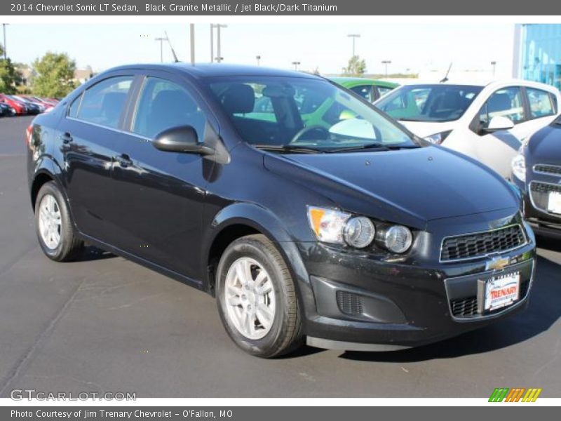Black Granite Metallic / Jet Black/Dark Titanium 2014 Chevrolet Sonic LT Sedan