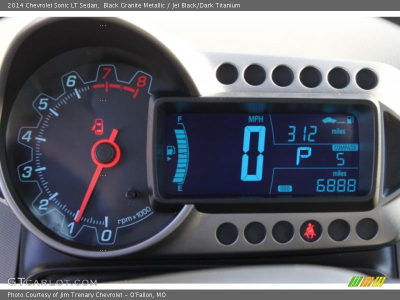 Black Granite Metallic / Jet Black/Dark Titanium 2014 Chevrolet Sonic LT Sedan