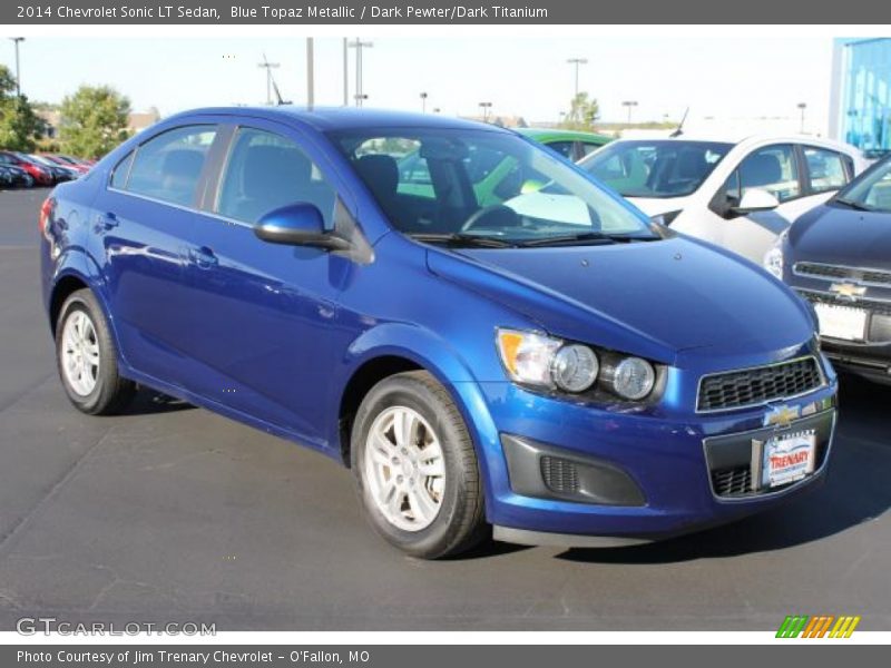 Blue Topaz Metallic / Dark Pewter/Dark Titanium 2014 Chevrolet Sonic LT Sedan