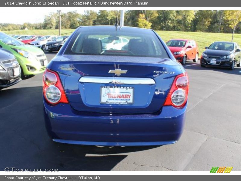 Blue Topaz Metallic / Dark Pewter/Dark Titanium 2014 Chevrolet Sonic LT Sedan