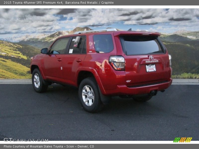 Barcelona Red Metallic / Graphite 2015 Toyota 4Runner SR5 Premium 4x4