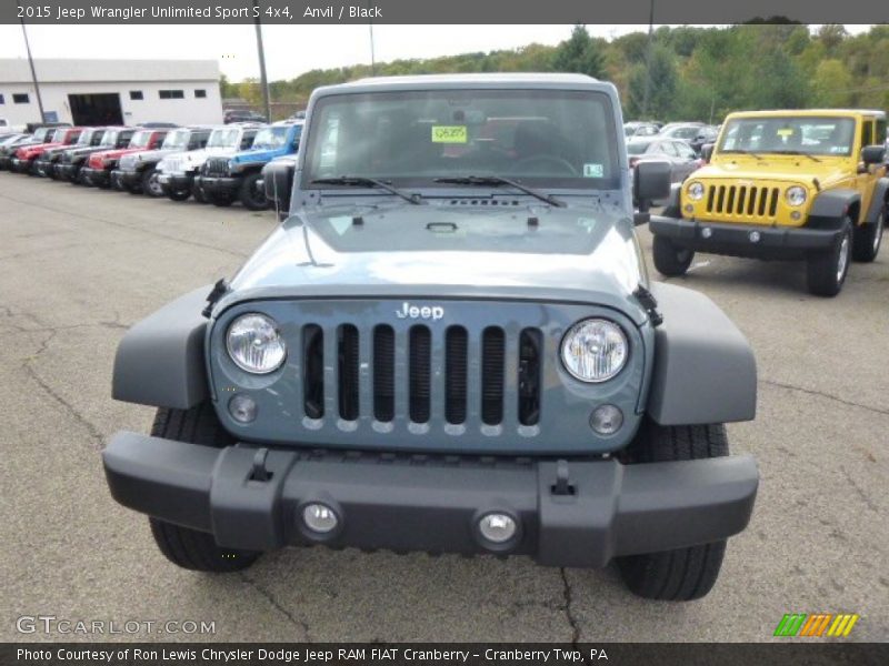 Anvil / Black 2015 Jeep Wrangler Unlimited Sport S 4x4