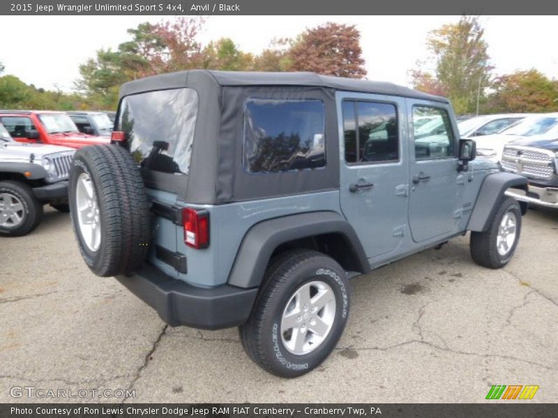Anvil / Black 2015 Jeep Wrangler Unlimited Sport S 4x4