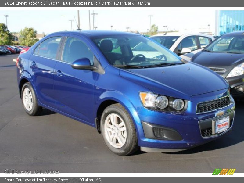 Blue Topaz Metallic / Dark Pewter/Dark Titanium 2014 Chevrolet Sonic LT Sedan