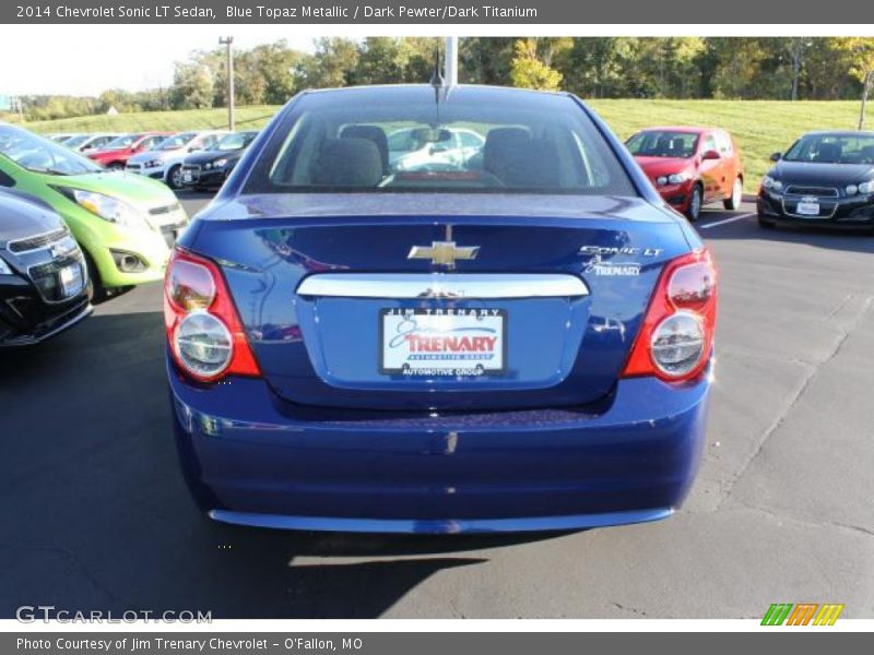 Blue Topaz Metallic / Dark Pewter/Dark Titanium 2014 Chevrolet Sonic LT Sedan