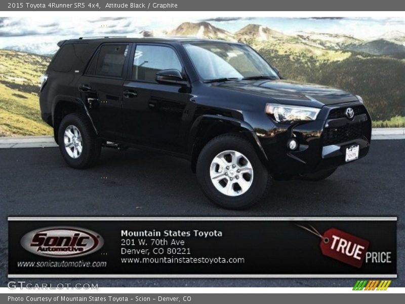 Attitude Black / Graphite 2015 Toyota 4Runner SR5 4x4