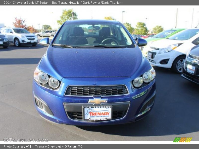Blue Topaz Metallic / Dark Pewter/Dark Titanium 2014 Chevrolet Sonic LT Sedan