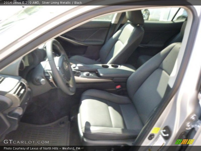 Silver Lining Metallic / Black 2014 Lexus IS 250 AWD