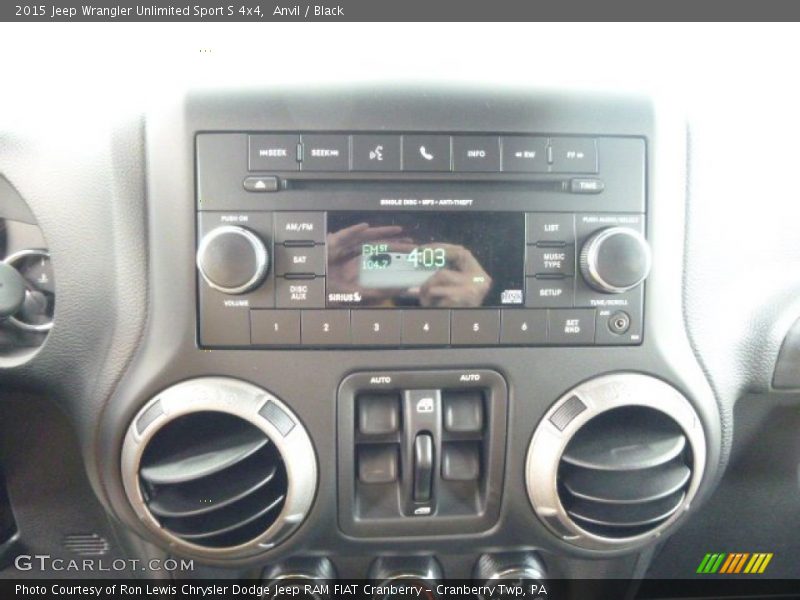 Anvil / Black 2015 Jeep Wrangler Unlimited Sport S 4x4