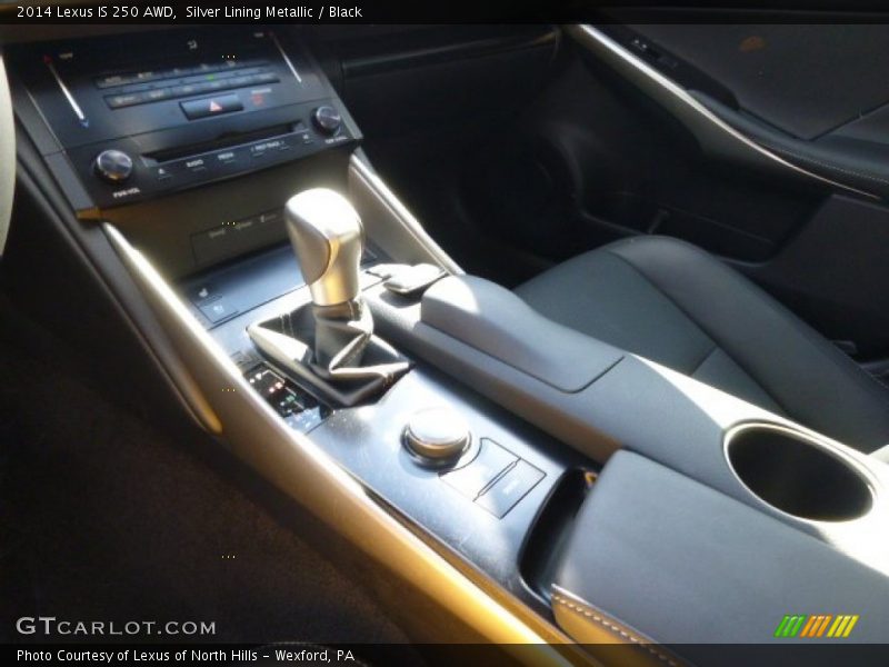 Silver Lining Metallic / Black 2014 Lexus IS 250 AWD