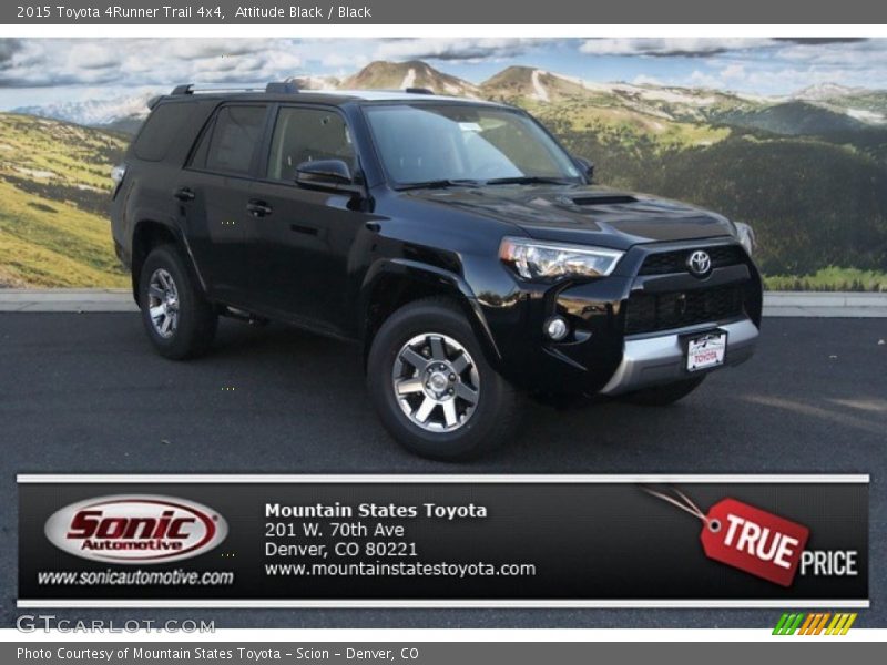 Attitude Black / Black 2015 Toyota 4Runner Trail 4x4