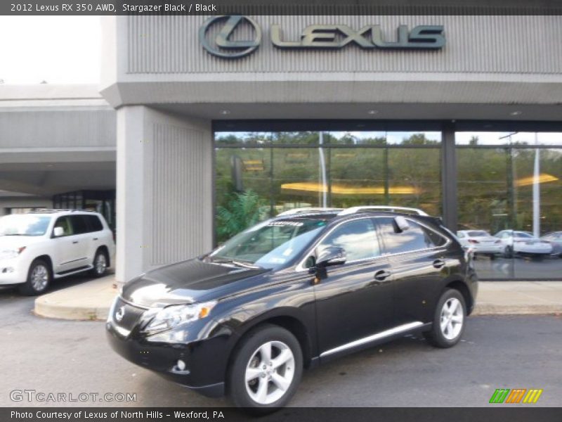 Stargazer Black / Black 2012 Lexus RX 350 AWD