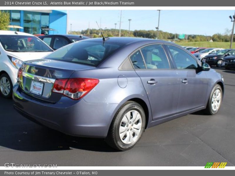Atlantis Blue Metallic / Jet Black/Medium Titanium 2014 Chevrolet Cruze LS