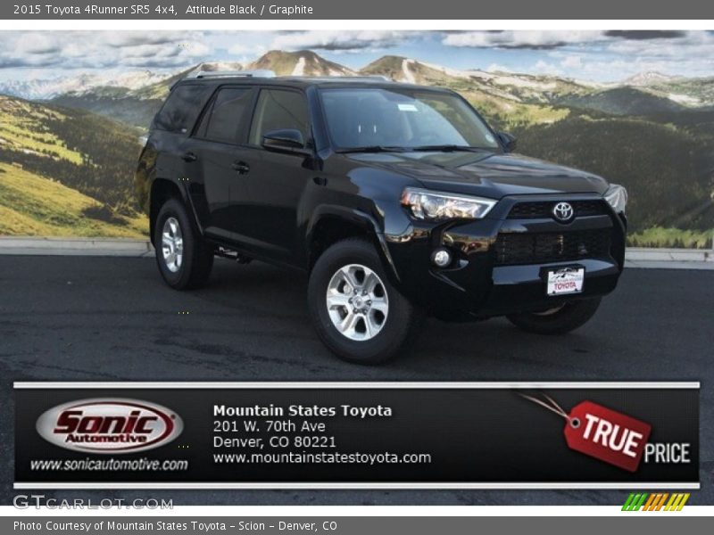 Attitude Black / Graphite 2015 Toyota 4Runner SR5 4x4