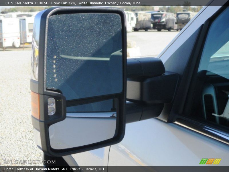 White Diamond Tricoat / Cocoa/Dune 2015 GMC Sierra 1500 SLT Crew Cab 4x4