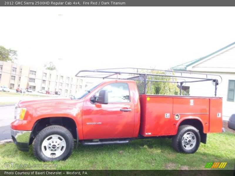 Fire Red / Dark Titanium 2012 GMC Sierra 2500HD Regular Cab 4x4